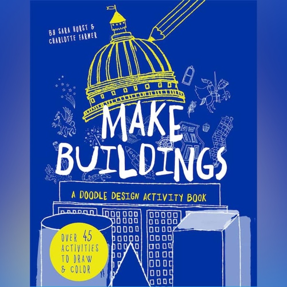 * USBORNE BOOKS Make Buildings Doodle Design Activity Book NEW